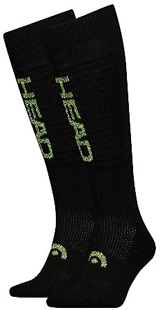 Head Unisex KNEEHIGH, Black Combo, 35/38 (2er Pack)