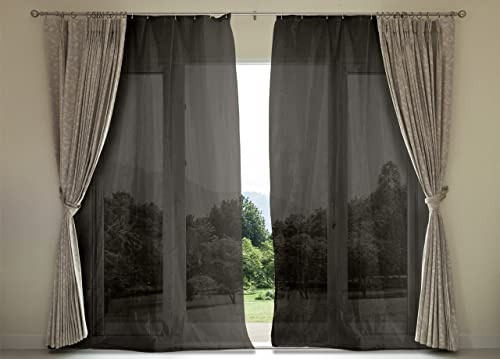 Zanzariera Verticale per Finestre e Porte 145x250 cm Rete in Poliestere con Anelli Facile da Installare e Resistente agli Insetti Mosche Cimici Colore Antracite