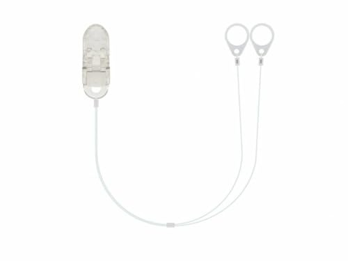 SmartEar Clip de seguridad para dispositivo auditivo doble invisible – Uso versátil – Diseño cómodo – Sujeción segura – Para niños, ancianos y personas activas - LARGO 25 cm - transparente (7 mm)