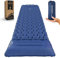 TREKKOUT Ultralight Sleeping Mat | Sleeping Pad with Built-in Foot Pump and Pillow | Compact Inflatable Camping Mat | Durable Waterproof Air Mattress for Hiking, Tent Backpacking, and Travel (Single)
