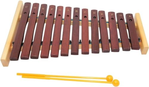 Glockenspiel Xylofon, Xylofon 13 ton xylofon slagverksinstrument mahogny xylofon