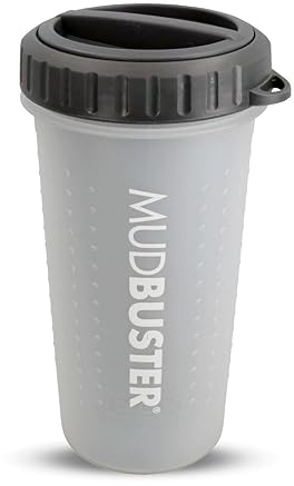 Dexas Lidded MudBuster Large Light Grey