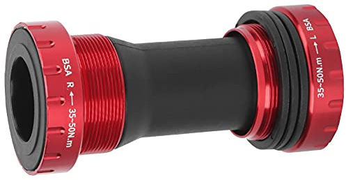 VBESTLIFE Movimento Centrale Bici da Strada e MTB, 1.37x24T, Alloggiamento in Lega di Alluminio per Cassetto BB68–BB73, Rosso