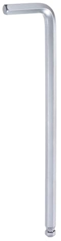 sourcing map Ball End Hex Key Wrench 8mm L-Shape Hexagon Metric Wrenches | Extra Long Arm,Chrome Vanadium Steel Repairing Tool for Home Repair,Silver Tone