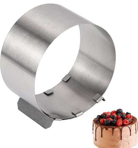 Cru - Taglierina rotonda per torte, per topi, per dolci e dolci, in acciaio inox, per dolci, per dolci, per panetteria, cucina
