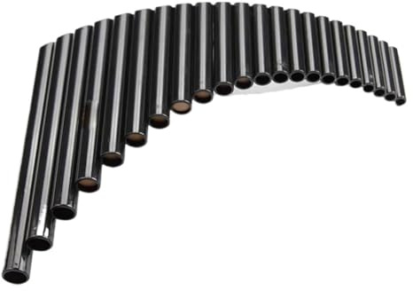 Flauta De Pan De 22 Tubos De Plástico ABS Con Llave G Para Mano Derecha E Izquierda Rendimiento Profesional(Black right)