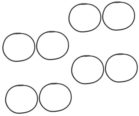 WHAMVOX 8pcs High Elasticity Microphone Shock Mount Rubber Bands for Condenser Mics and Boom Stands Anti-vibration Noise Isolation Rubber Rings Replacement for Studio Recording Accessories