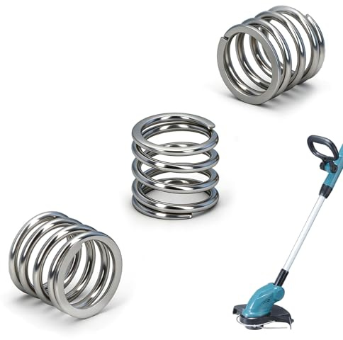 Kompressionsfjäder för Makita grästrimmer DUR181 – 3 stycken ersättningsfjäder för spole, kompressionsfjäder lämplig för DUR181 DUR140 DUR141 DUR181Z DUR180Z DUR141Z, ersättning