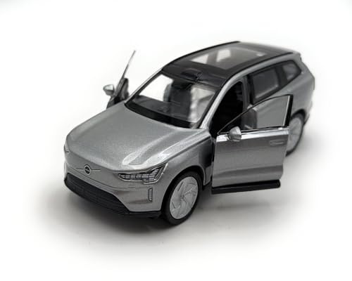 Toi-Toys Welly Modellino auto Volvo EX90, auto in miniatura, scala 1:39 / L 12cm, grigio