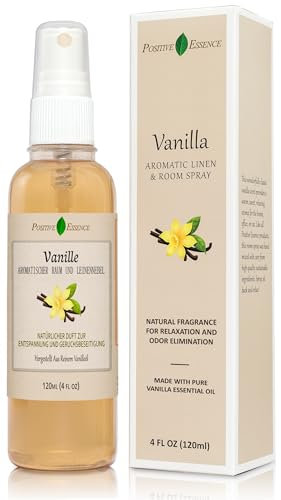 Vanilla Room and Pillow Spray, Natural Room Home Fragrance made with Pure Vanilla Essential Oil, Bathroom Air Freshener and Fabric Spray