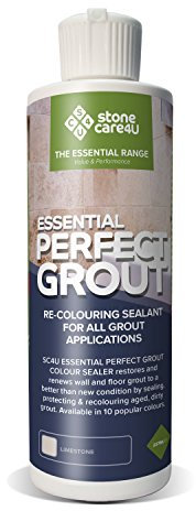 StoneCare4U Essential Perfect Grout, Limestone, 237ml. Restore & Renew Old Kitchen, Bath, Wall & Floor Grout. Superior Alternative to Grout Pen or Paint. Long-Term Sealing Protection - Stonecare4u