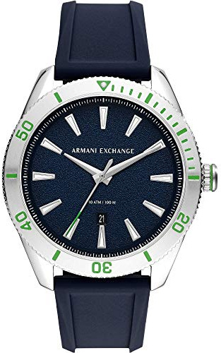 Armani Exchange HerrenArmbanduhr Analog Quarz Silikon AX1827