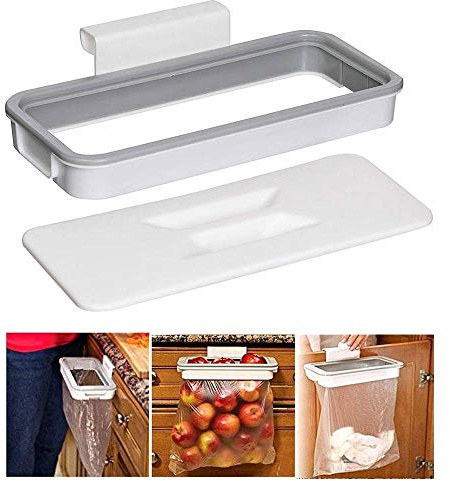 ROSETOR 1 support de sac poubelle en plastique à suspendre pour placard de cuisine, pour le camping, les voyages