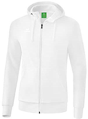 Erima Herren Basic Kapuzensweat Jacke (2072103), weiß, M