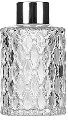 QUUPY 1PCS 150ML Diffuser Bottle Empty Refillable Glass Aromatherapy Diffuse Bottle for DIY Replacement Diffuser Sets Essential Oils Crafts Decor (Clear)