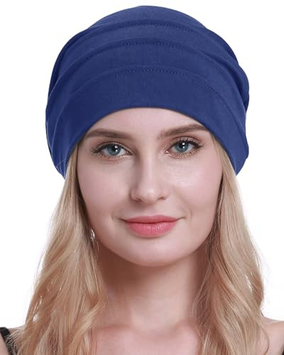 osvyo Copricapo in cotone per chemioterapia, per donne affette da cancro, perdita di capelli, morbido, in confezione sigillata, Taglia unica
