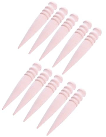 HEALSOPTHY 10 Stück Glattleder runden UV Schleifstab-Kit Schleifen glatter Basteln vorzeltösen bastelleder lederreinigung Lederbearbeitung werkzeug Leder Polierer Polierstab aus Leder Hölzern