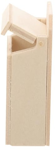 CIYODO Dollhouse Mini Mailbox Miniature Wooden Mailbox Home Decor Post Box Accessory