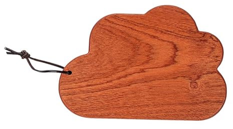 DimyFew Tabla de Cortar Irregular de Madera para Pizza, filetes, Pan, Bandeja portátil Multiusos para Servir en encimeras, trinchar Carne, cafeterías en casa.