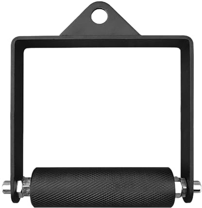 Barra per trazioni verso il basso, barra a D con cavo, resistente, ergonomica, per esercizi in palestra, per polsi, avambracci, bicipiti, spalle, schiena e addome