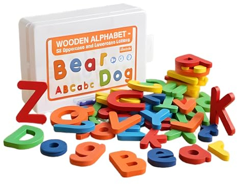 Générique Giocattoli di apprendimento 'Alfabeto | Gioco di Associazione di Lettere 52 Pezzi | Giocattolo da Viaggio per Pratica Lettura riconoscimento Lettere Sviluppo Vocabolario