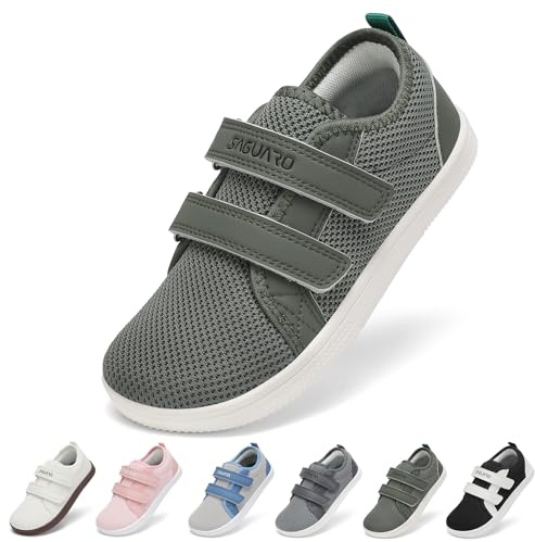 SAGUARO Bambini Scarpe Barefoot per Bambino e Bambina Rispettose del Piede Antiscivolo e Traspiranti,Adatte allo Sport e all’Uso Casual,AG.27