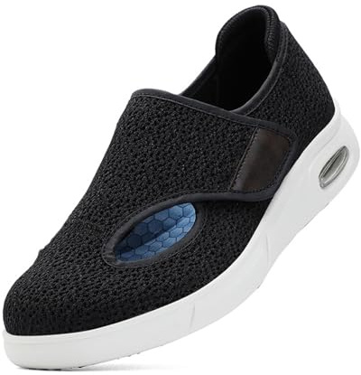 Mertmliy Zapato Diabéticos Hombres Mujeres, Zapatos Hallux Valgus, Zapatos Ortopédicos, Pantuflas Verano, Zapato Terapéuticos Antideslizantes para Fascitis Plantar Pies Hinchados