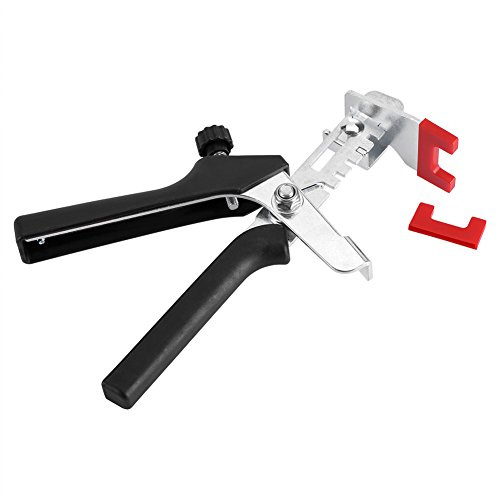 livellatori per piastrelle, clip cunei sistema di livellamento, pavimento parete distanziatore piastrellatura installazione strumento pinza(Nero)