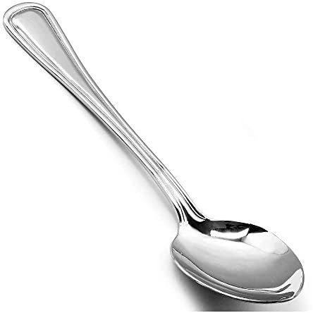 Forgast Cucchiaio da Tavola in Acciaio Inox, linea RESTAURANT, Set di 6 Pezzi, Cucchiai da Zuppa, Cucchiai da Minestra, Ideale per Ristoranti, Mense, Hotel, Casa, Lavabile in Lavastoviglie