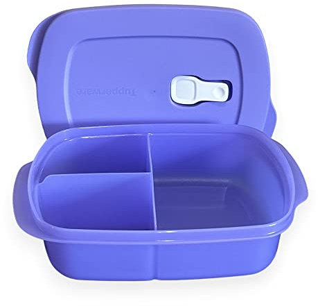 Tupperware CrystalWave - Contenitore rettangolare per microonde, colore: Viola