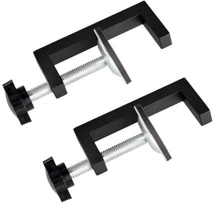 C Pince, pince de fixation, pince de table, pince transversale réglable, pour les outils de travail du bois, les réparations quotidiennes et les réparations de véhicules (Noir)