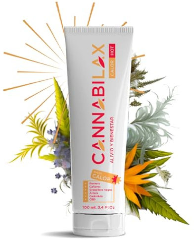 Crema Antiinflamatoria de Cáñamo Efecto Calor con CBD Vegetal – 100 ml – Alivio Muscular y Articular con Árnica y Grosellero Negro – Bienestar y Recuperación Natural