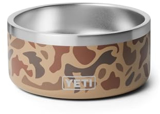 YETI Boomer 4, Stainless Steel, Non-Slip Dog Bowl, Holds 32 Ounces, Wetlands Camo