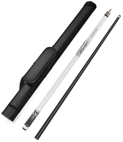 YWRU Taco de Billar, 2 Piezas Fibra De Carbono 10mm 11.5mm 13mm Punta Snooker Palo De Billar Profesional de Baja deflexión Pool Cue con Bolsa/Estuche(Size:11.5MM,Color:R1+Bag)