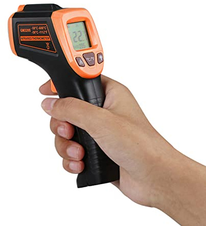 Shkalacar Infrarot-Thermometer, digitale Temperaturpistole, berührungslos, von -58 ° F bis 1112 ° F (-50 ° C bis 600 ° C) mit LCD-Display