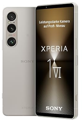 Sony Xperia 1 VI - 6,5 19,5:9 FHD+ HDR OLED 120Hz, triplo obiettivo con sensore innovativo e ZEISS, audio 3,5 mm, Android 14, IP65/68, Dual SIM, argento platino, 24+12 mesi di garanzia [Amazon