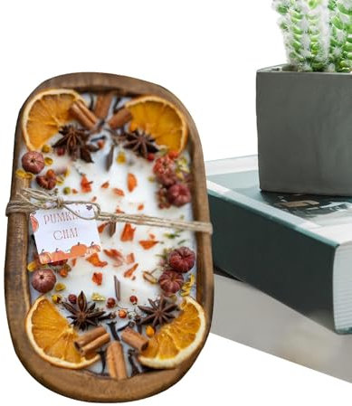 Adorable Vela de Cuenco de, Vela rústica de Madera, Velas de Soja de Madera, Vela Decorativa, decoración de Velas de Madera, artesanía estética, centros de Mesa para decoración de Boda del día de