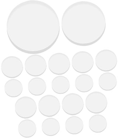 HOMSFOU 20pezzi Distanziatori Trasparenti Per Tavoli in Vetro Paraurti in Gomma Paracolpi Antiscivolo Per Mobili Protezione Per Piani Di Lavoro in Vetro e Ceramica