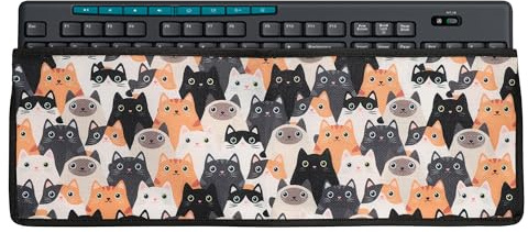kwmobile Tastaturabdeckung Tastatur Hülle für Logitech MK270 Wireless - Abdeckung 46,5 x 16,3 cm Staubschutz - Keyboard Cover - Tastaturschutz Schutzhülle