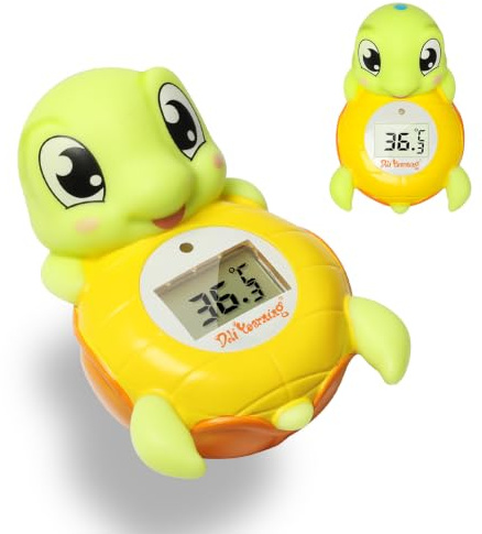 Doliyearning Sea Turtle Shape Baby Bath Thermometer Safety For Bathtub | The Infant Baby Bath Floating Temperature Toy Safety Water Thermometer, BPA Free, New Baby Essentials