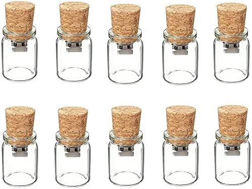 10 Piezas Botella Transparente Memoria USB de 512MB Decoración USB Memory Stick Pendrive 512MB