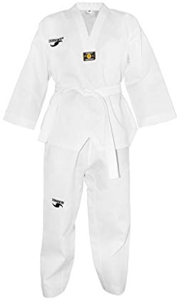 Dorawon, Dobok Taekwondo brodé Club, col Blanc