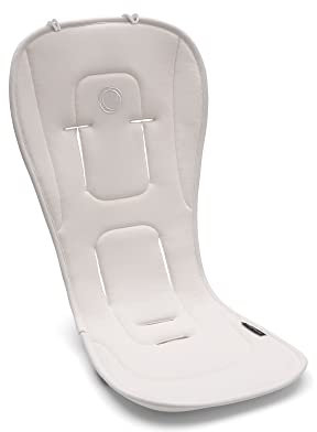 Bugaboo Duo-Komfort Sitzauflage für vier Jahreszeiten, verbesserte Passform, kompatibel mit allen Bugaboo Kinderwagen, wendbar, superweiches 3D-Mesh, Fresh White