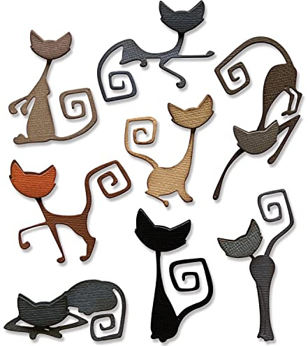Sizzx Thinlits Die Set 16PK Mischievous by Tim Holtz | 665996 | Chapter 3 2022