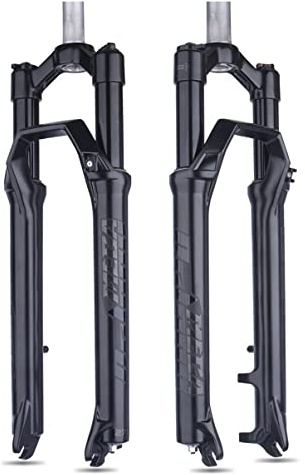 TISORT Fourche À VTT 27.5/29 Pouces Fourche À Suspension De Vélo 1-1/8 Pivot Droit sans Filetage 80mm Contrôle des Épaules De Voyage(27.5)