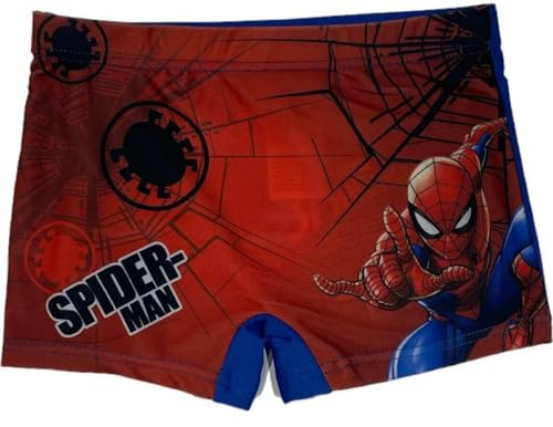 Shorts de Bain Spiderman Marvel -Boxer De Bain Spiderman Marvel (FR/ES, Âge, 3 Ans, 4 Ans, Taille Normale, Bleu-A)