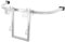 Ladder Stabilizer Accessory, Adjustable Ladder Stabilizer Universal Wall Corner Stabilizer for Climbing Painting Adapting Extension Ladders (Silver Gray)