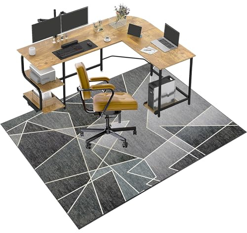 CCTSA Tappeto sotto Scrivania, Tappetino per Sedia da Ufficio, Tappeto per Sedia Gaming, Tappetino Protettivo per Pavimenti Duri, Protettivo Salvapavimento, Tappeto Sedia Parquet 160 x 200 cm