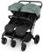 babyGO Geschwisterbuggy GOTWICE - Geschwisterkinderwagen/Geschwisterwagen für Kinder - Zwillingskinderwagen/Zwillingswagen für 2 Kinder - Grün