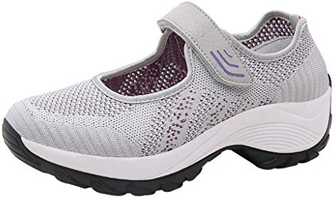 Baskets en maille pour femme Ouvert à l'arrière, Chaussures d'été pour femmes Légères et aérées Chaussures de loisirs respirantes Chaussures pieds nus Chaussures de fitness légères Couleur unie